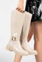 New Season Buckle Detail Ready-To-Wear Sole Side Zipper Waterproof Long Boots - 2