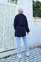 Lined Premium Trench Coat Navy Blue - 9