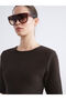Esvab • Modern & Distinctive Zero Roba Collar Peplum Women's Knitwear Sweater - 4