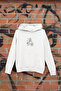 Number 7 Dice Printed Cotton Long Sleeve Ribbed 3-Ply Hooded Sweatshirt