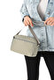 Women's 3 Compartment Parachute Fabric Adjustable Crossbody Bag - 5