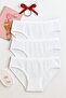 3 Piece Women's Cotton Bato Panties Set - Comfortable & Breathable Fabric
