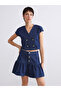 Double-Breasted Roba Collar Crop Women's Jean Vest for Style Enthusiasts from Uzg Store - 4