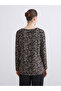 Peak New Season Crew Neck Patterned Blouse - 4