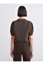 V-Neck Self Patterned Women's Knitwear Cardigan - 4