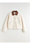 Alita City Lcw Vision White Gabardine Plain Oversize Women's Jacket with a Difference - 6