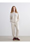 Two Mt Shop Quality Xside Beige Interlock Plain Loose & Baggy Women's Sweatpants