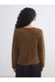 Two Mt Shop Quality Lcw Modest Khaki Knitwear Plain Short Women's Cardigan - 4