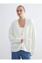 Lcwaikiki Classic V-Neck Oversize Women's Knitwear Cardigan (W5)