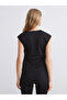 Rmz Gi̇yi̇m Farkiyla V Dikim Drawstring Women's Classic Vest - 5
