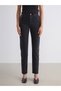 Alita City Farkıyla Soulife Black Denim Straight Slim Mom High Waist Narrow Leg Women's Jean Pants - 2