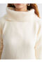 Lcw Vision Ecru Boat Neck Women's Knitwear Sweater - 3