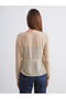 Özmarka New Season Crew Neck Transparent Blouse - 4