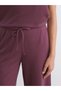 Two Mt Shop Quality Soulife Burgundy Combed Cotton Straight Standard & Regular Women's Sweatpants - 3