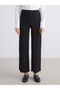 Elastic Waist Textured Women's Trousers - 3