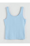 Lcw Vision Blue U-Neck Women's Knitwear Vest - 6