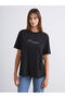 Peak New Season Crew Neck Slogan Printed Oversize Women's T-Shirt - 2
