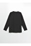 Crew Neck Straight Long Sleeve Oversize Women's Blouse - 6
