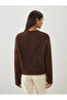 Lcw modest brown crew neck women's knit sweater - 4