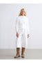 Xside White Knitwear Plain Women's Cardigan with Nevavm Difference - 2