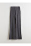 Wide Leg Women's Trousers with Elastic Waist - 5