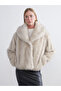 Özmarka New Season Jacket Collar Women's Fur Coat