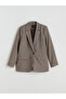 Özmarka New Season Plaid Women's Blazer Jacket - 6