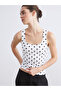 U-Neck Polka Dot Women's Tank Top
