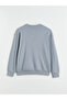 Gray Crew Neck Printed Men's Sweatshirt - 6