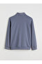 Özmarka New Season Comfortable Fit Stand Collar Men's Zippered Sweatshirt - 6