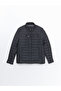 Standard Mold Stand Collar Men's Leather Look Coat - 6