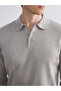 Esvab • Modern & Distinctive Devrik Roba Collar Long Sleeve Men's Knitwear Sweater - 4