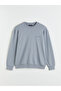 Gray Crew Neck Printed Men's Sweatshirt - 5