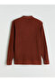Brown Polo Neck Men's Knitwear Sweater - 6