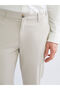 Beige Standard Fit Men's Chino Trousers - 3