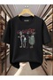 qubo Unisex Oversized Printed Cotton Crew Neck Short Sleeve T-shirt