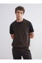Brown Standard Fit V-Neck Men's Knit Sweater