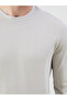 Lcwaikiki Classic Beige Crew Neck Long Sleeve Men's Sweatshirt - 3