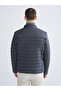 Standard Mold Stand Collar Men's Leather Look Coat - 5
