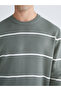Sparkling Choices from Shining Store Zero Roba Collar Long Sleeve Striped Men's Knitwear Sweater - 4