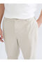 Beige Standard Fit Gabardine Men's Trousers - 3