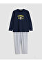 İzr New Season Standard Pattern Printed Men's Pajama Set - 5