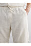 Ozmarka New Season Standard Fit Linen Look Men's Shorts - 5