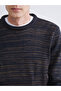 Özmarka New Season Crew Neck Long Sleeve Patterned Men's Knitwear Sweater - 5