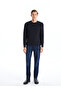 Nevavm Oval Collar Men's Knitwear Sweater with a Difference - 2
