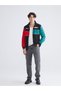High Collar Long Sleeve Men's Zipper Sweatshirt - 2