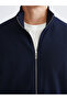 Vizyon New Season Comfortable Fit Stand Collar Men's Zippered Sweatshirt - 3