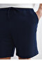Navy Blue Standard Fit Men's Shorts - 3