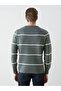 Sparkling Choices from Shining Store Zero Roba Collar Long Sleeve Striped Men's Knitwear Sweater - 6