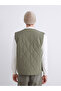 Xside Khaki Standard Fit V-Neck Men's Puffer Vest - 5